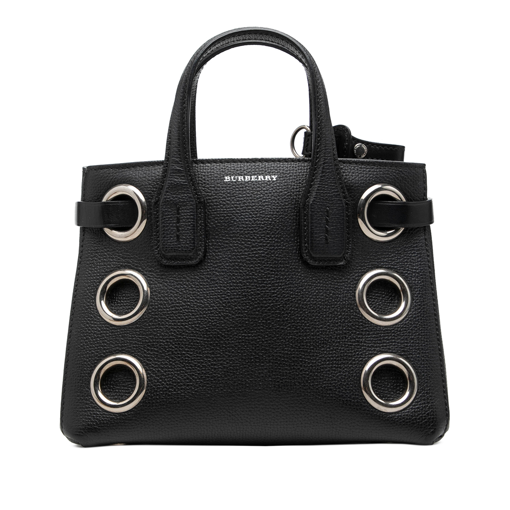 Pre-Loved Burberry Baby Grained Calfskin Grommet Banner Satchel